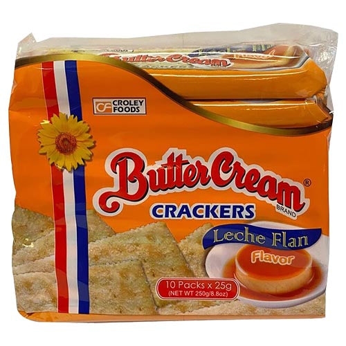 Buttercreme – Leche Flan aromatisierte Cracker – 10er Packung – 25 G – 8,8 OZ