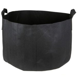 25-Gallone kurze Belüftung wachsen Tasche w / Griffe (schwarz 14H x 23D)