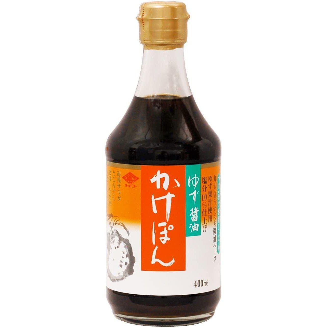 Choko Kakepon Yuzu Ponzu ohne Gentechnik Soja Zitrus Gewürz Sauce 400ml