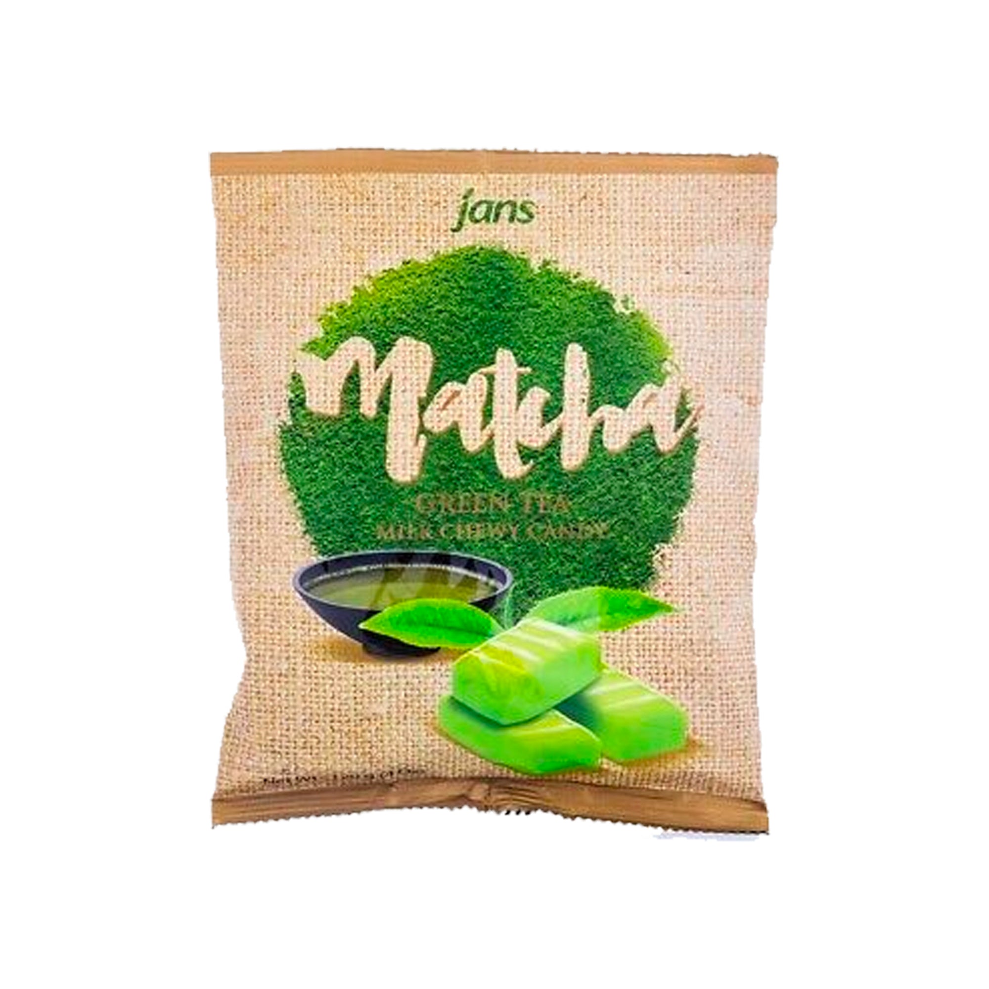 Jans Milch weich zum Kauen Süßigkeiten Matcha (Indonesien)