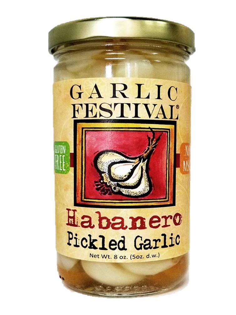 Eingelegter Knoblauch Habanero 8 oz Knoblauch Festival Foods