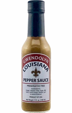 Gwendolyn Louisiana Grüne scharfe Pfeffersauce, 5oz