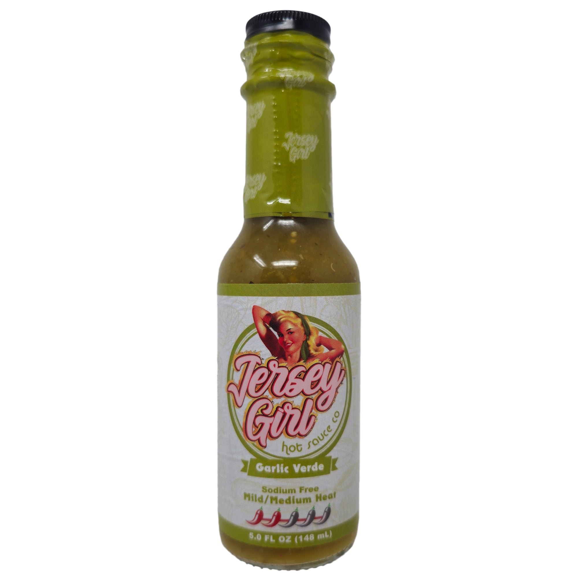 Jersey Girl Knoblauch Verde Chilisauce natriumfrei – 5oz