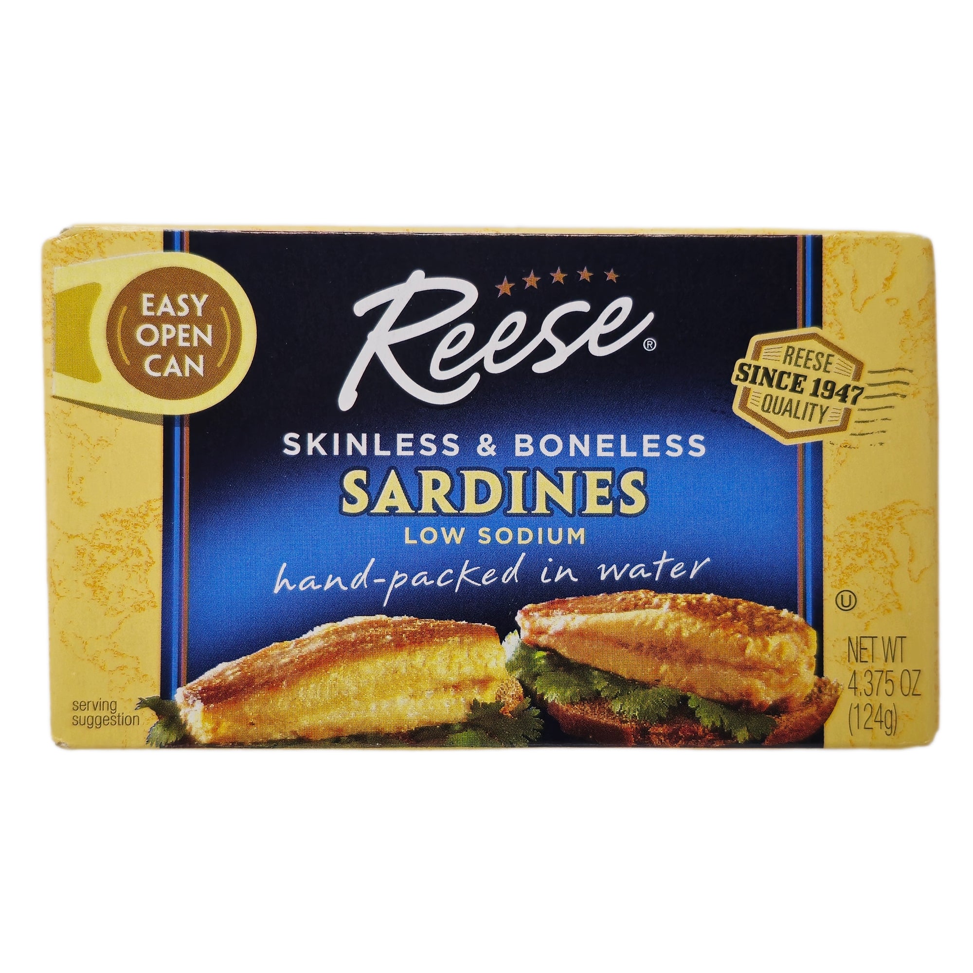 Reese Skinless & knochenlose natriumarme Sardinen – 4,375 Unzen