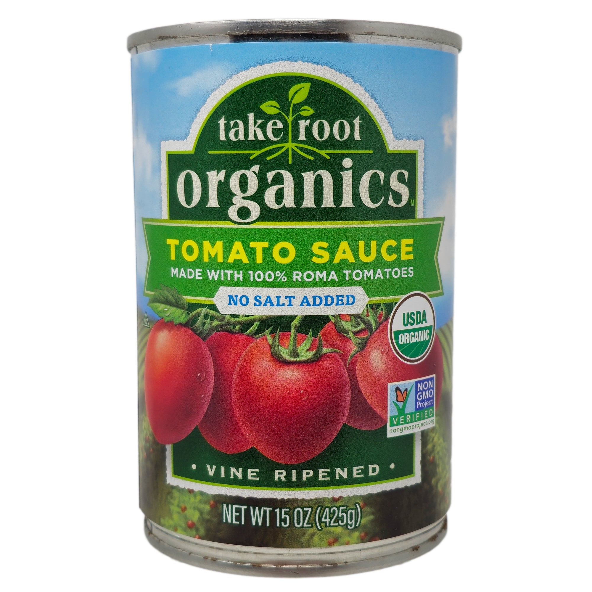 Nehmen Sie Root Organics Tomatensauce ohne Salz hinzugefügt – 15 Unzen