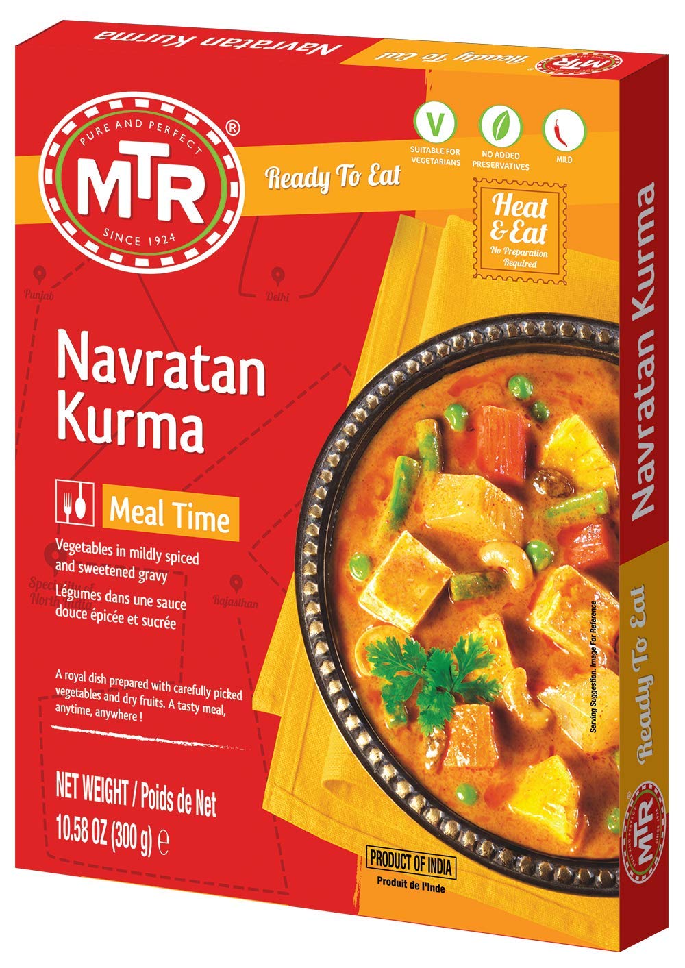 MTR Bereit zu essen – Navratan Kurma 10.58oz (300g)