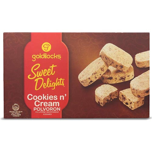 Goldilocks Süße Köstlichkeiten – Kekse und Sahne – Polvoron – Philippine Shortbread Kekse – 12 Stück – 10.60 OZ