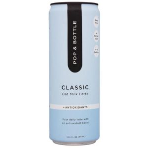 Pop & Bottle – Classic Hafer Milchlatte mit Antioxidantien, – 8oz