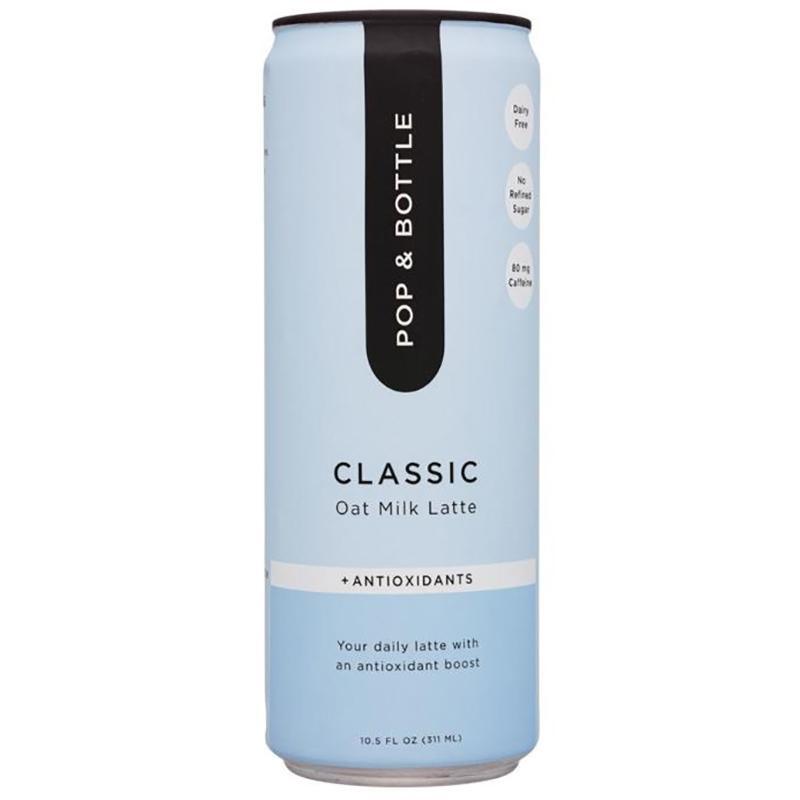 Pop & Flasche – Klassischer Hafermilch Latte mit Antioxidantien, 8oz