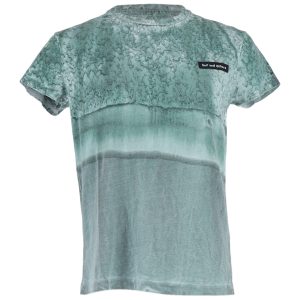 Acne Studios Bedrucktes T-Shirt mit Rundhalsausschnitt aus grüner Baumwolle
