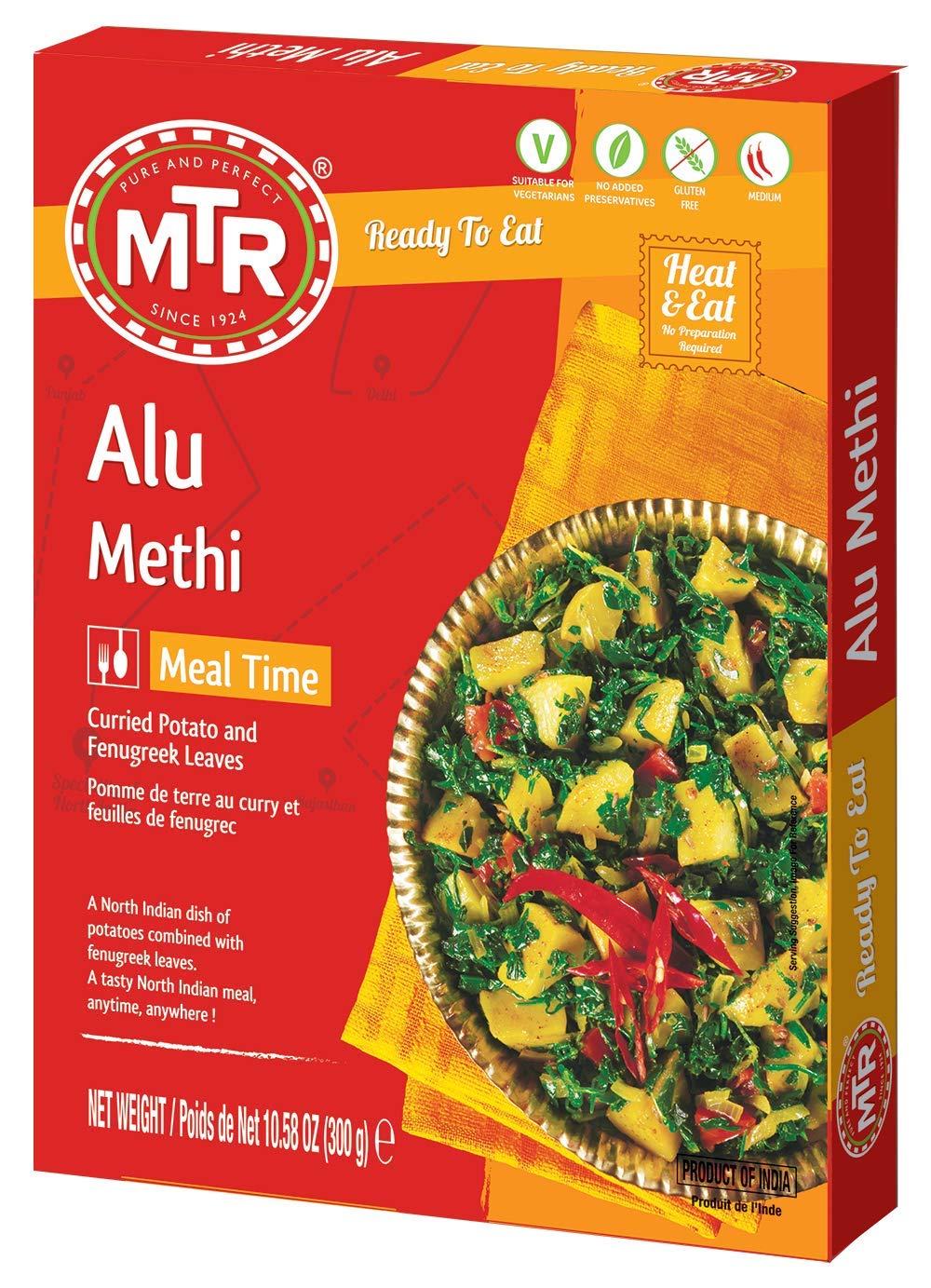 MTR Bereit zu essen – Alu Methi 10,58 oz (300g)
