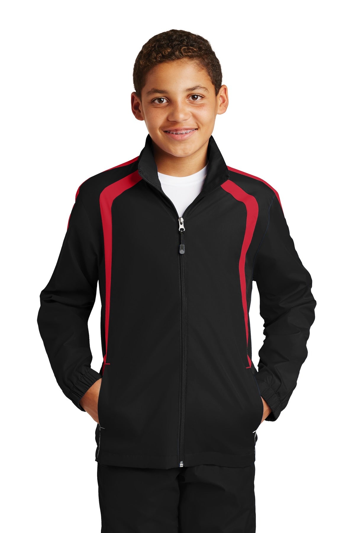 Sport-Tek Jugend Colorblock Raglan Jacke YST60