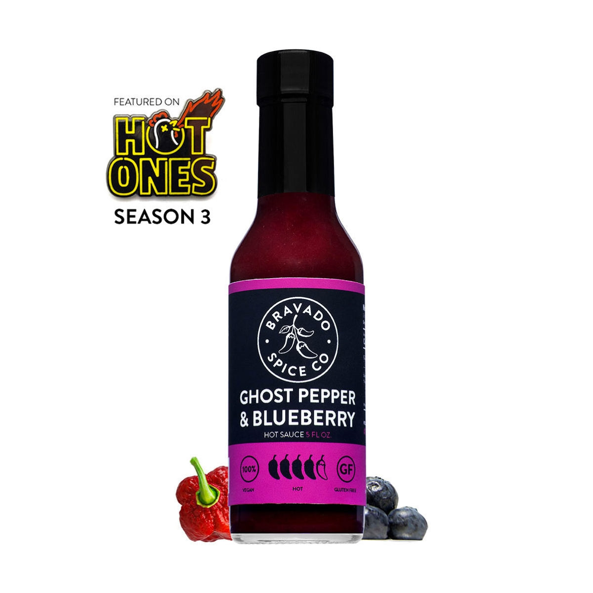 Bravado Spice Co Ghost Pfeffer Heidelbeersauce