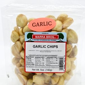 Knoblauch Chips Snack 5 oz marra bros vietnamesischer Knoblauch aus vietnam $