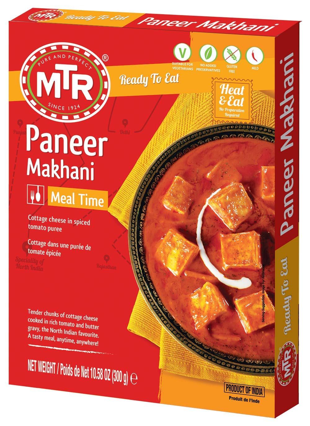 MTR Bereit zu essen – Paneer Makhani 10.58oz (300g)