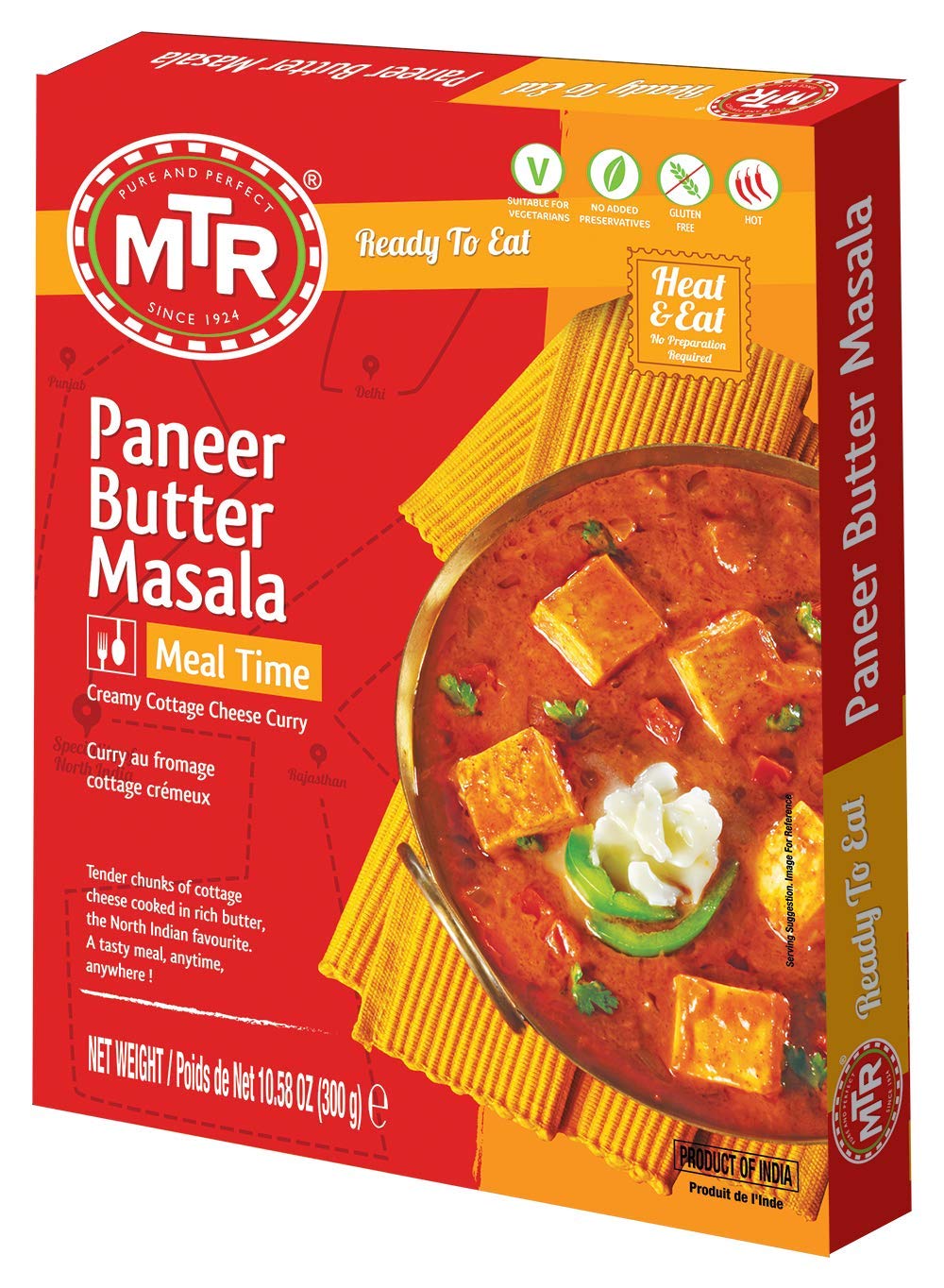 MTR Bereit zu essen – Paneer Butter Masala 10.58oz (300g)
