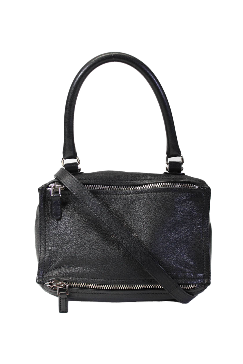 Givenchy Damen Leder Zucker mittel Geometrische Zip Pandora Handtasche Elefant Grau