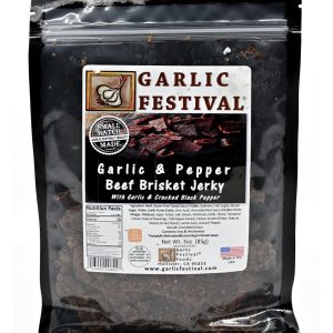 Jerky Knoblauch & Pfeffer Rindfleisch brikett ruckig mit Knoblauch & geknackt schwarz p