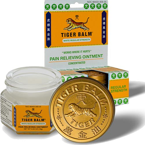 Tiger Balsam – Weiß Regelmäßige Stärke – Schmerzlindernde Salbe – Konzentriert – .63 OZ