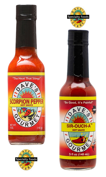 Dave's Sir-Ouch-A Scorpion Chilisauce 2er Packung, 2/5oz