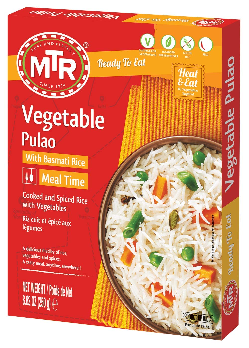 MTR Fertig zu essen – Gemüse Pulao 10.58oz (300g)