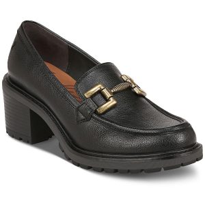 Gemma Solid Block Heel Loafer