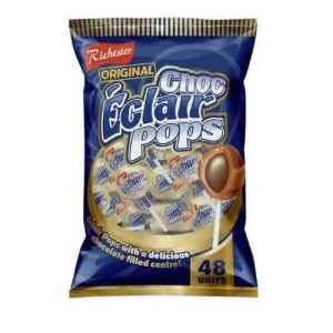 Oshon Eclairs Pop Lutscher – Rich Schokolade Zentrum Freude