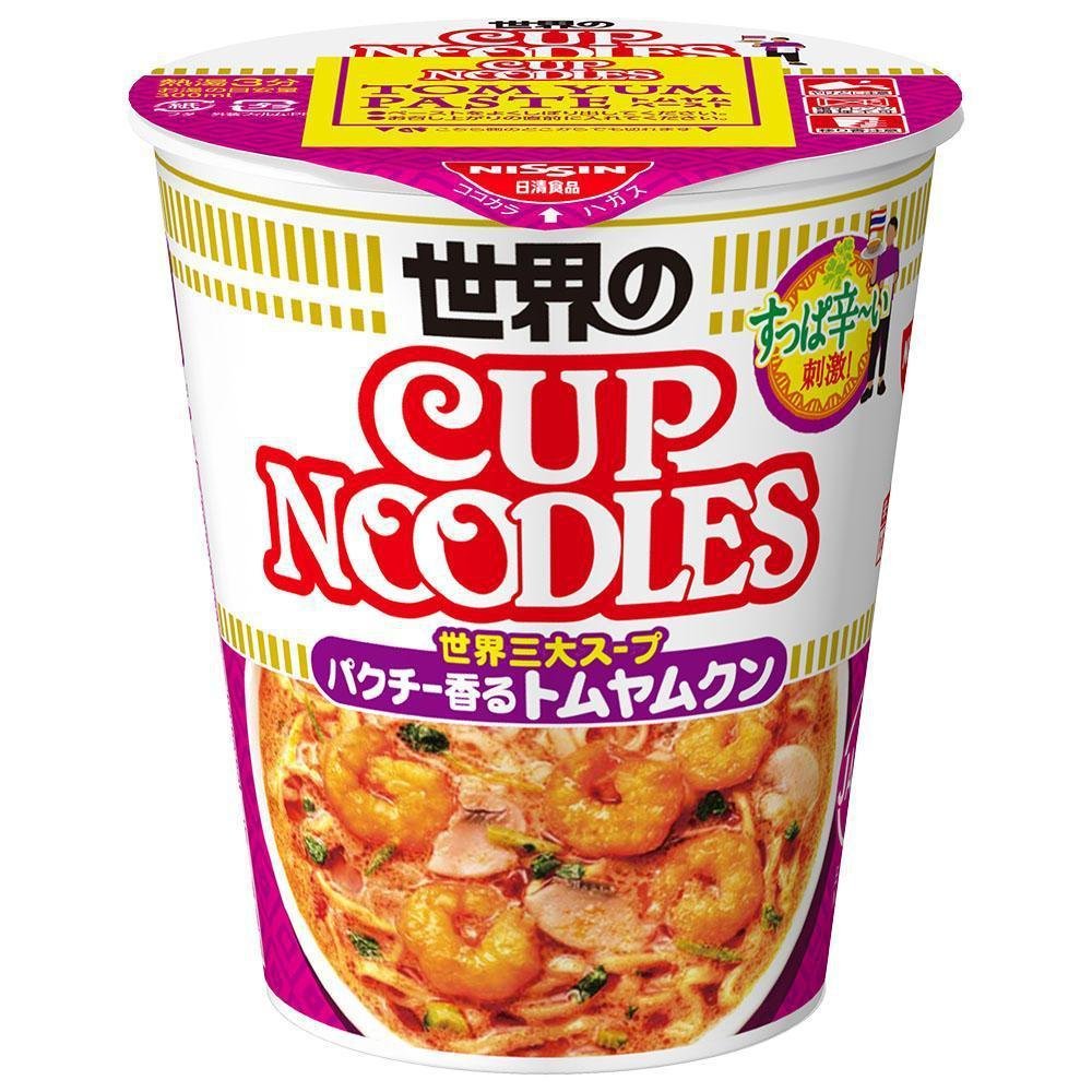Nissin Tasse Nudeln Tom Yum Goong Tom Yum Nudelsuppe (3 Stück)