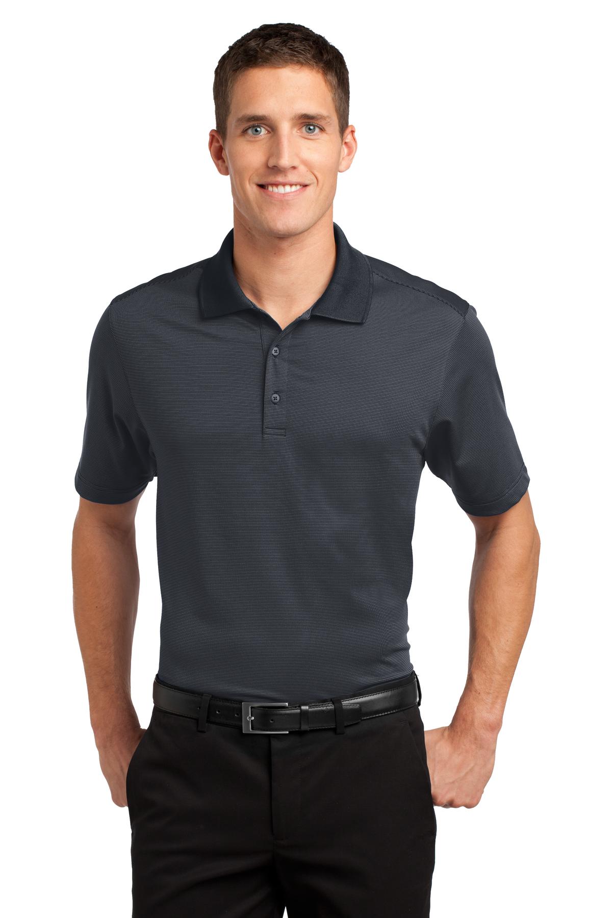 Port Authority Herren Feine Streifen Performance Polo K558