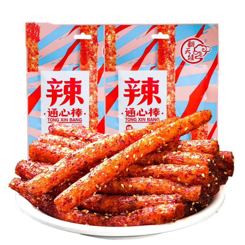 FanTianWa Ultra-würzige Sticks Latiao Tong Xin Bang 2pcs 136g