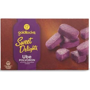Goldilocks süße Köstlichkeiten – ube polvoron – philippinische Kurzbrot Kekse – 12 Stück – 10.60 Unze