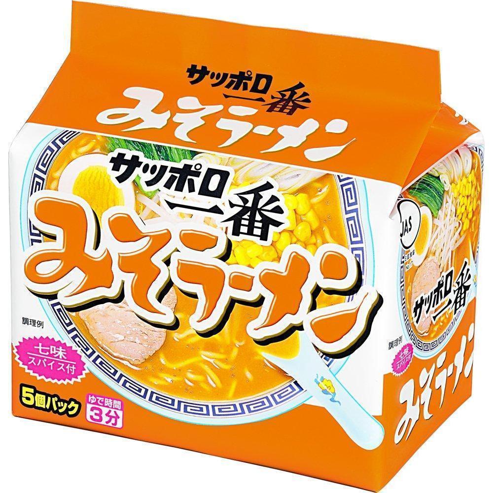 Sanyo Lebensmittel Sapporo Ichiban Miso Ramen 5 Portionen