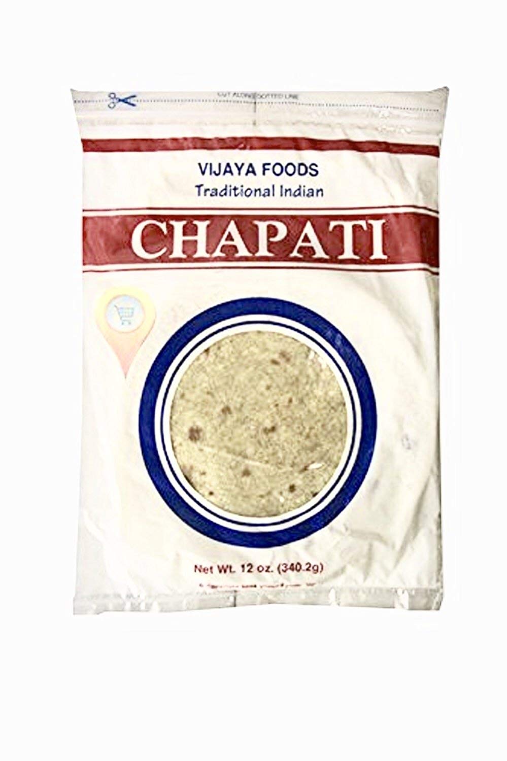 Vijaya Chapati Traditionelle indische Roti, frisch futterfertige Roti