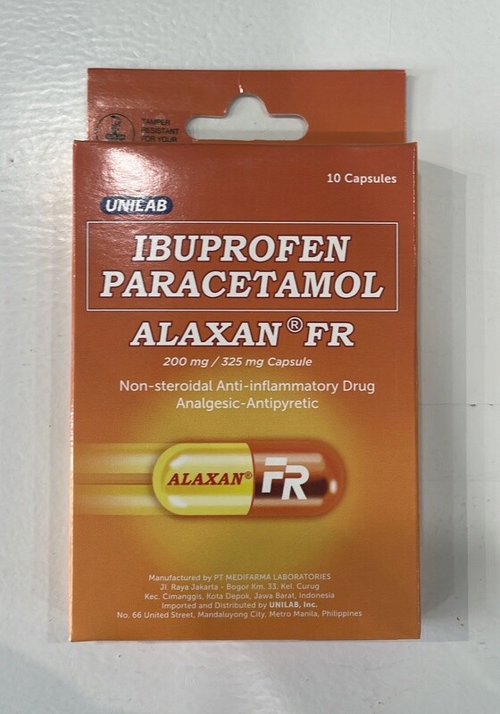 Unilab Alaxan Relief Ibuprofen 10 Kapseln