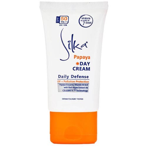 Silka – Papaya Tagescreme – Daily Defense – UV + Verschmutzungsschutz – 30 ML
