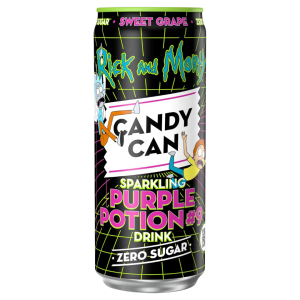 Rick and Monty sprudelnd lila Trank Bonbons Dose – Null Zucker