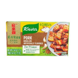 Knorr Pork Bouillon Artificially 6 gewürzte Würfel
