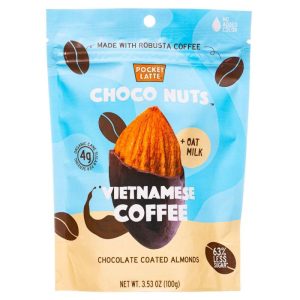 Tasche Latte Kaffee Vietnamesische Schokolade Nüsse 3.53 Oz – Packung mit 6