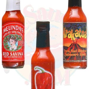 Best of rote savina Pfeffer scharfe Saucen Geschenk-Set, 3 / . – 5oz