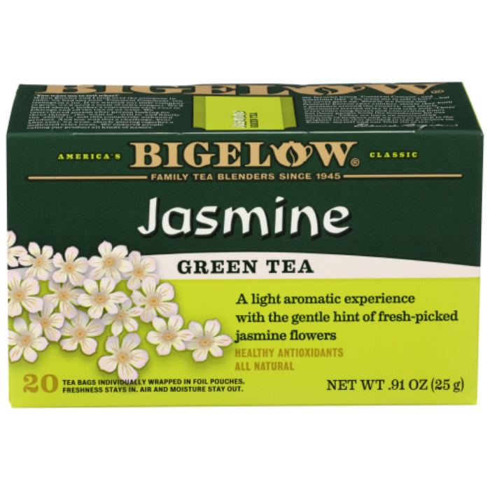 Bigelow Grüner Jasmintee, 20 Beutel, 0,91 oz – Packung mit 6 Stück