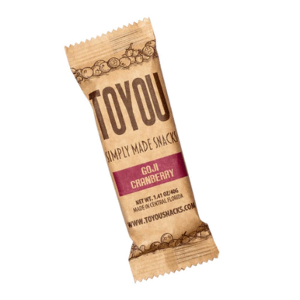 Toyou Snacks – Glutenfreie Snackbar Goji Cranberry