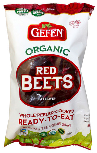 Gefen Bio Rote Beete geschält gekocht bereit zu essen, 17,6 oz