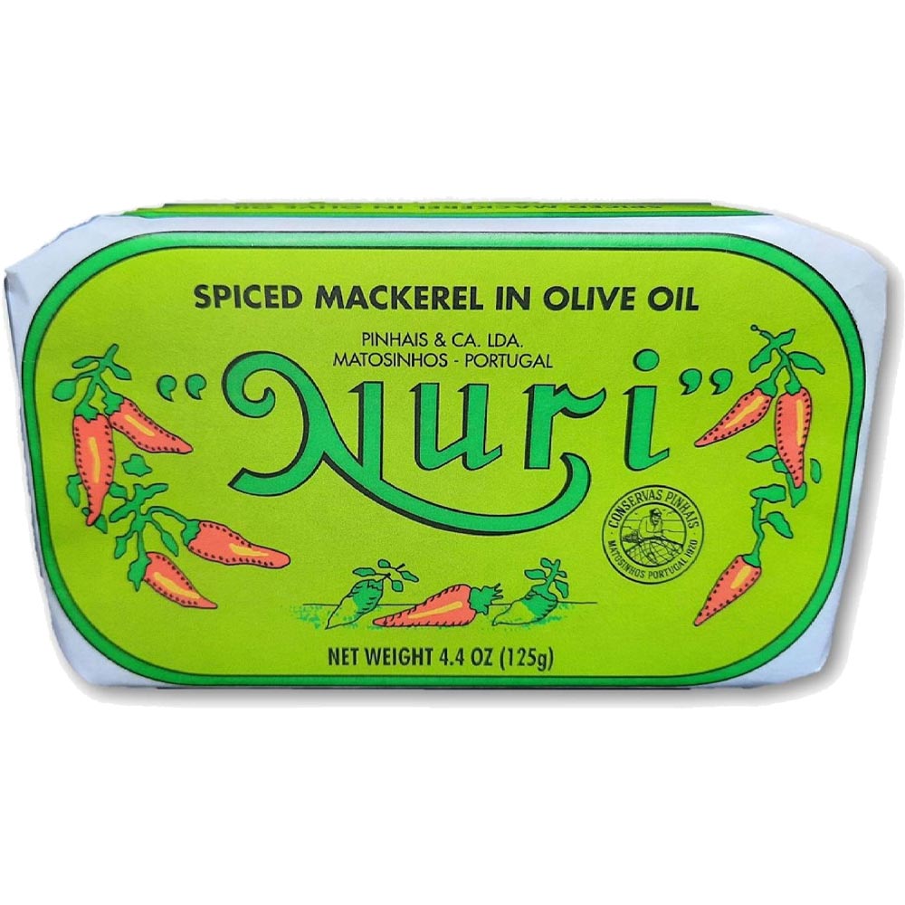 Nuri – Gewürzmakrele in Olivenöl – 125 G