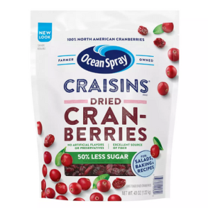 Ocean Spray reduziert Zucker Craisins getrockneten Preiselbeeren, 43 Unzen.