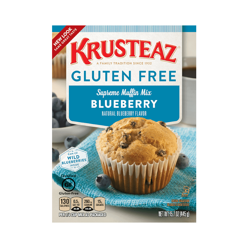 Krusteaz Glutenfrei Wild Heidelbeere Muffin Mischung