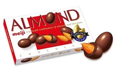Meiji, Mandelschokolade, 88g in 1 Box