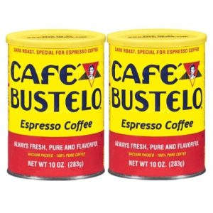 Cafe Bustelo regelmäßige Espresso Kaffeedose, 10 Unzen Packung mit 12
