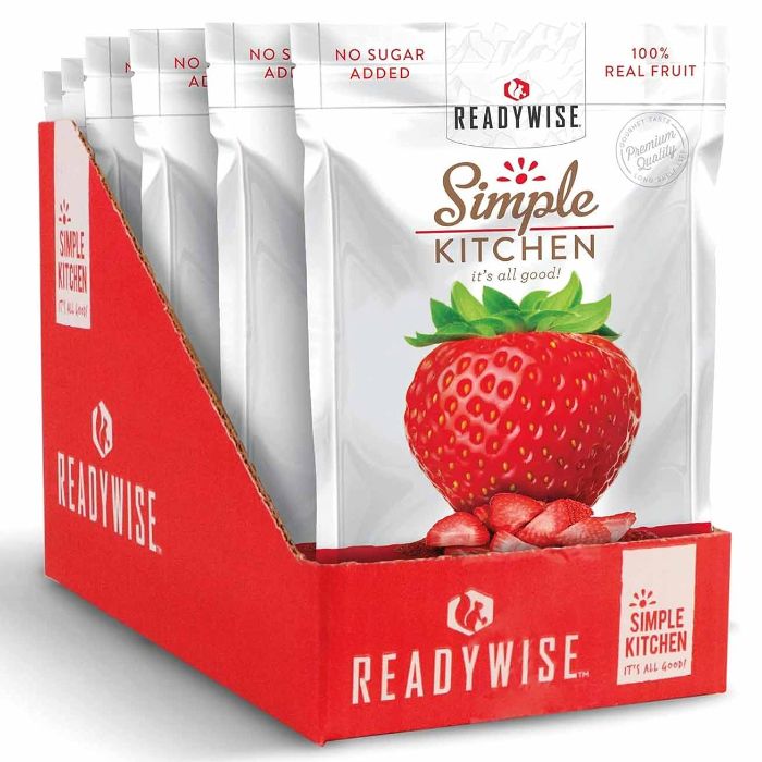 Einfache Küche – Erdbeeren Gefroren Getrocknet, 0,7 OZ – Packung mit 6