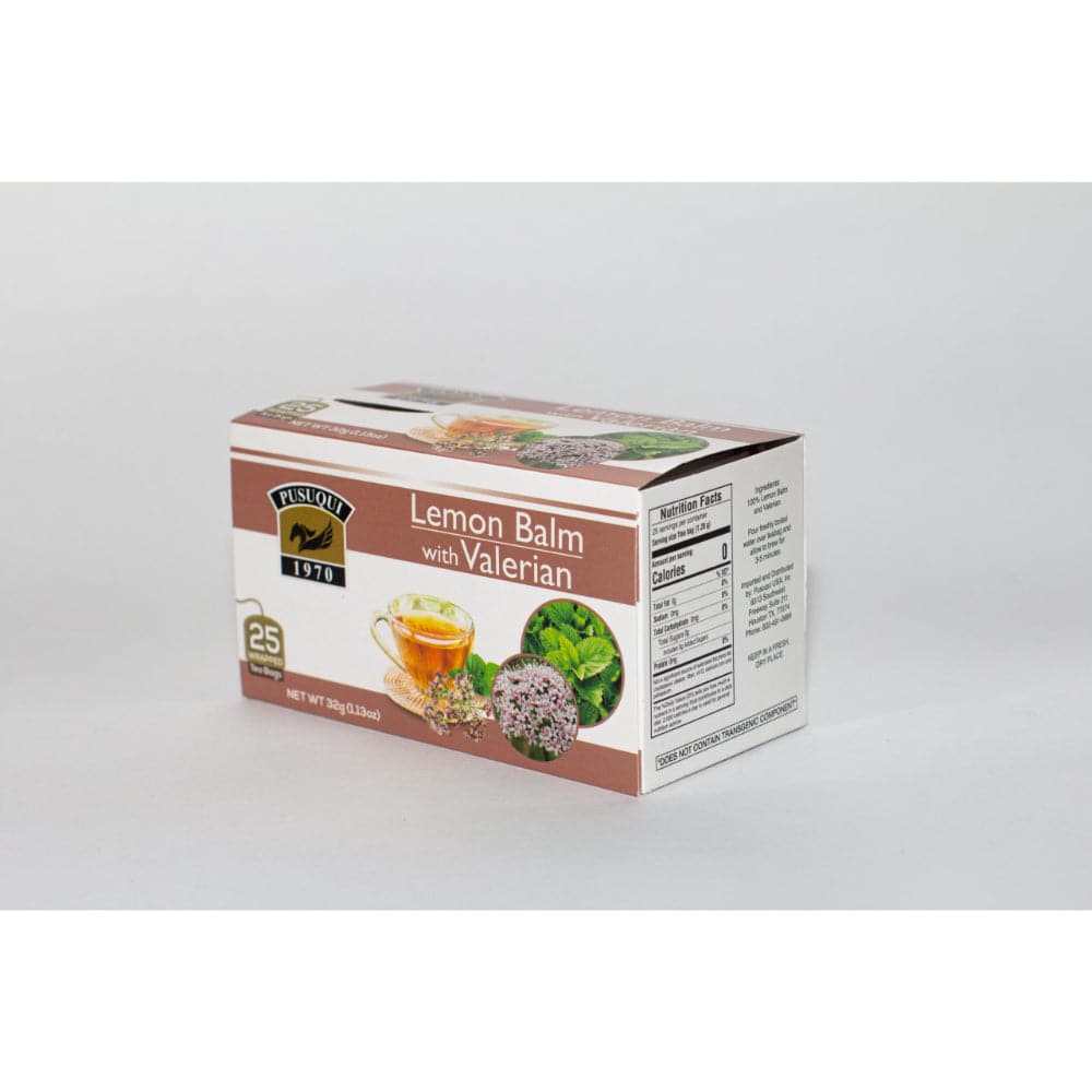 Pusuqui – Zitrone Balm Baldrian Tee 25 BG – (10er Packung)