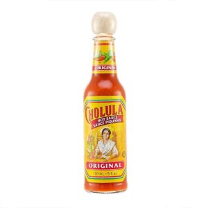 Cholula Original scharfe Sauce mit dem Holzstopfen oben